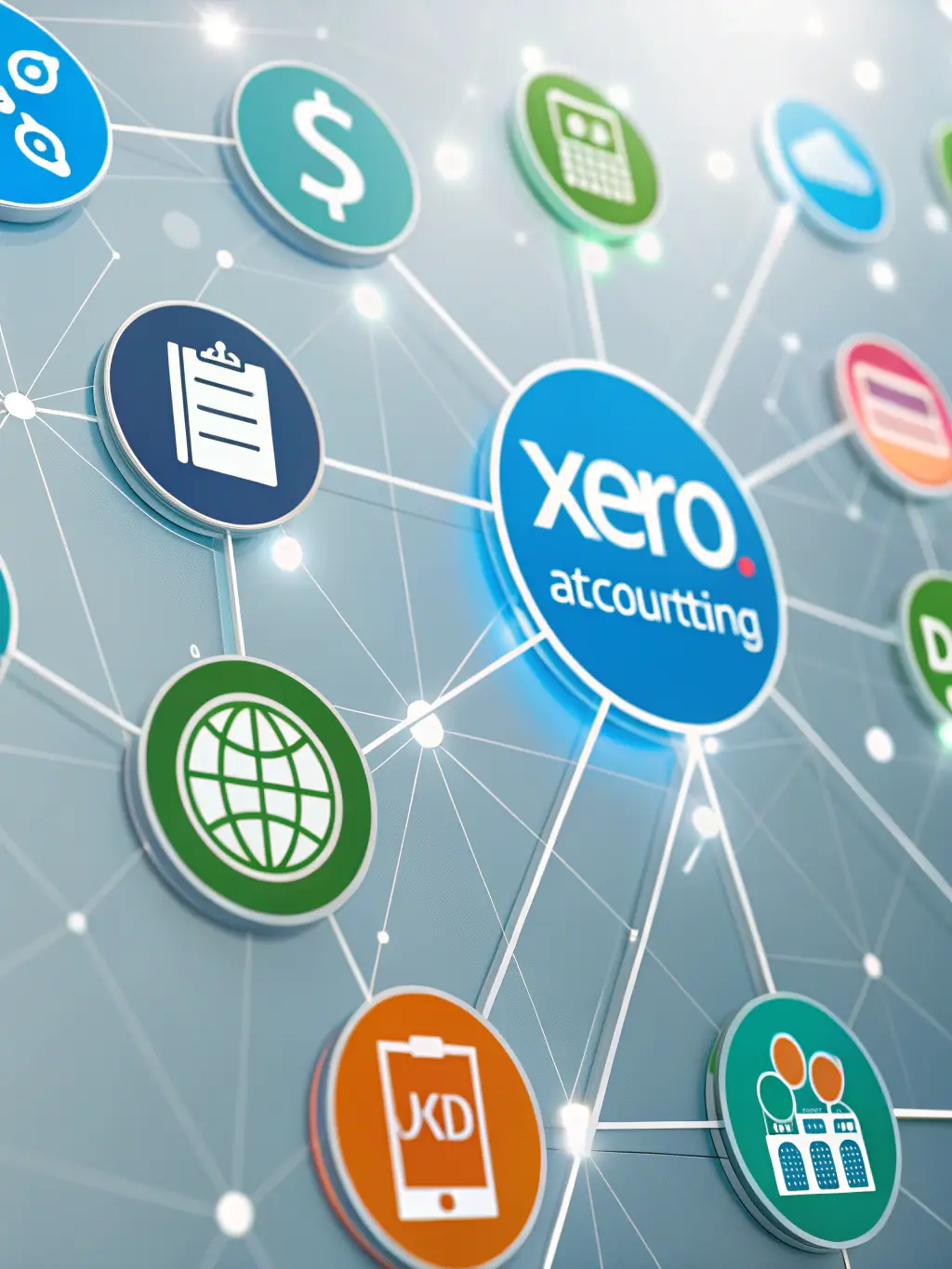 A visual representation of automated reconciliation, showing data flowing seamlessly between virtual cards and accounting software, highlighting efficiency.